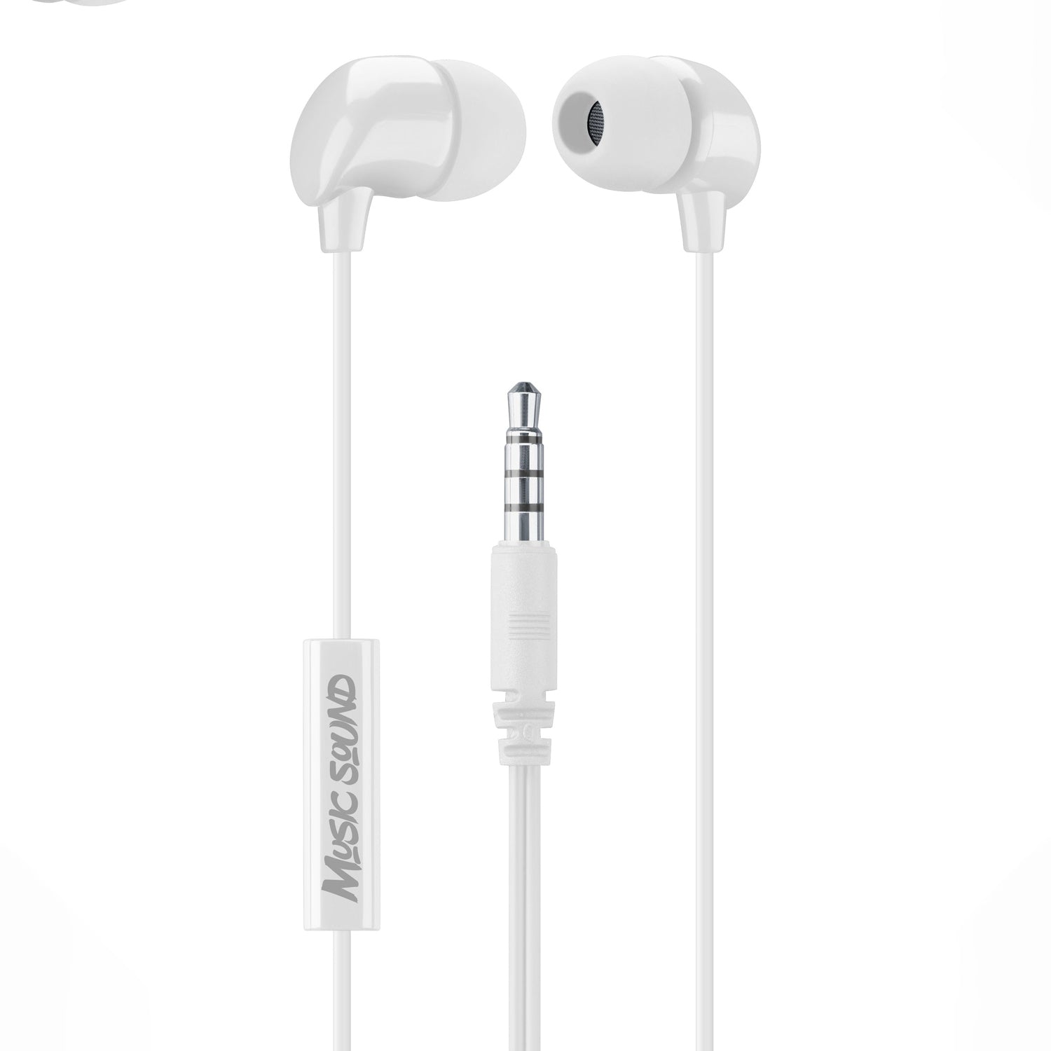 Auricolari con microfono In-Ear isolamento rumore pc smartphone tablet  bianco - Nonsoloinformatica