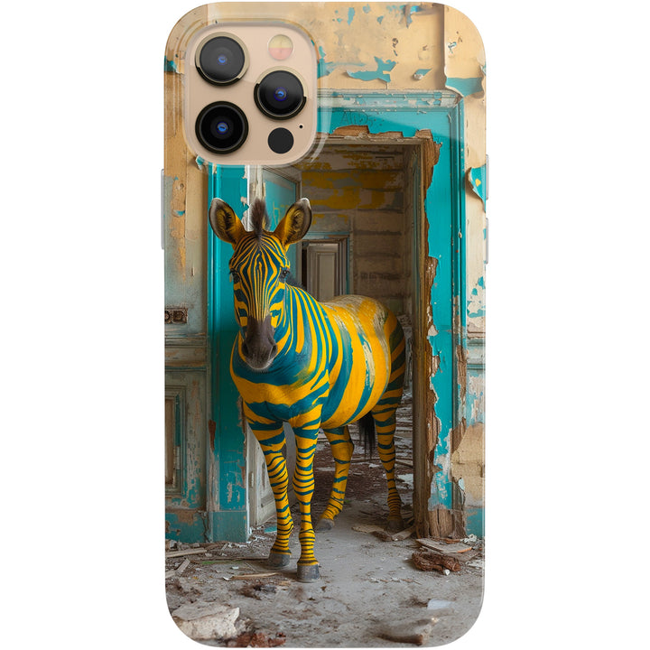 Cover Una zebra blu dell'album Animali colorati di Ideandoo per iPhone, Samsung, Xiaomi e altri