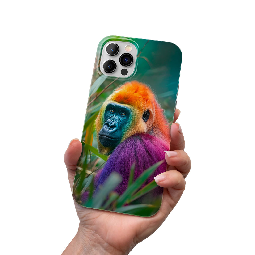 Cover Gorilla colorato dell'album Animali colorati di Ideandoo per iPhone, Samsung, Xiaomi e altri