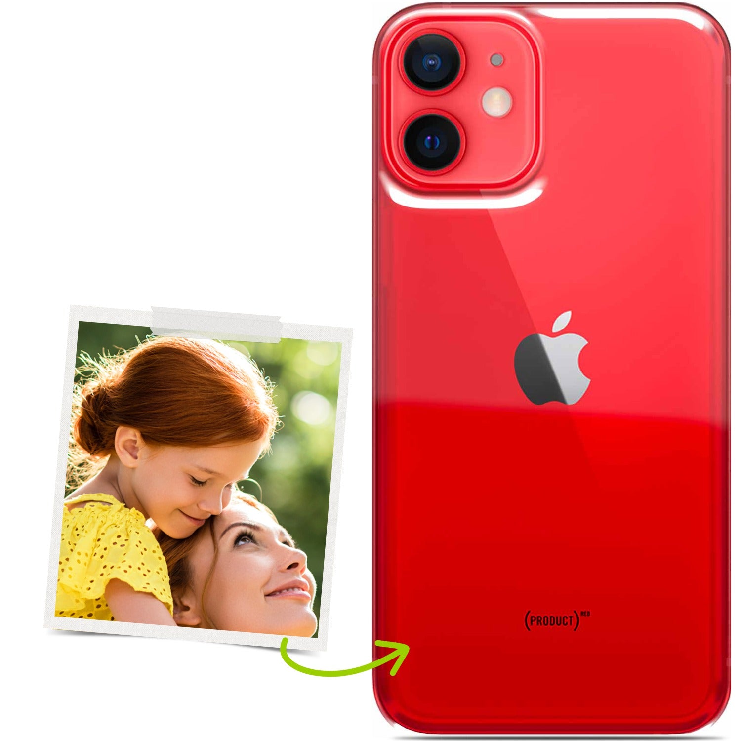 TULLUN - Custodia personalizzata per iPhone 12 Mini, in morbido TULLUN - Custodia personalizzata per iPhone 12 Mini, in morbido