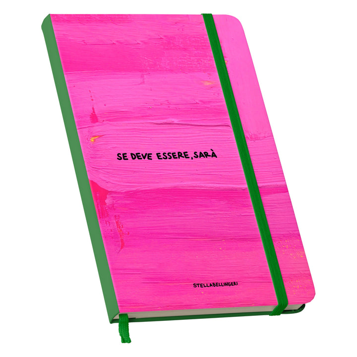 Taccuino Sarà dell'album Taccuini Art is terapy di Stella Bellingeri: copertina soft touch in 8 colori, con chiusura e segnalibro coordinati
