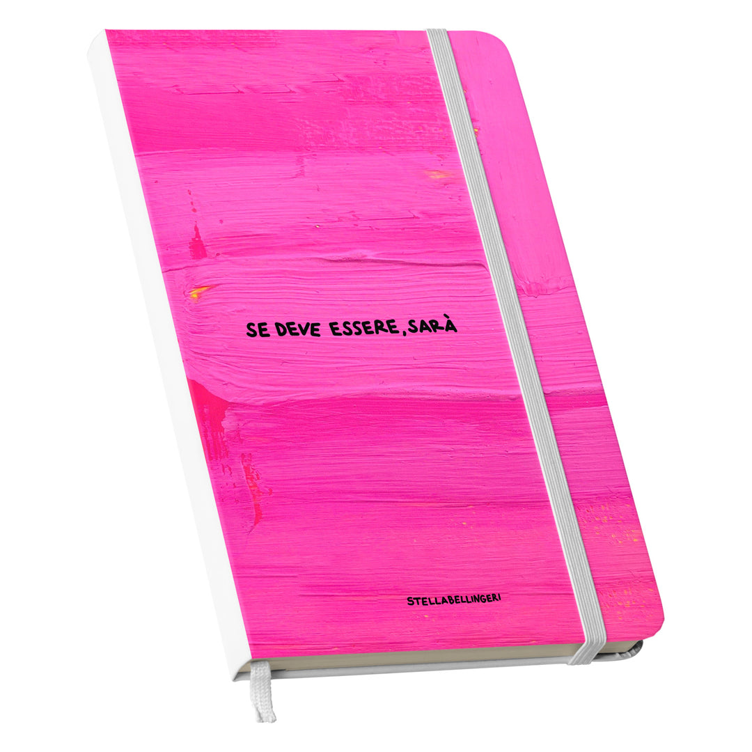 Taccuino Sarà dell'album Taccuini Art is terapy di Stella Bellingeri: copertina soft touch in 8 colori, con chiusura e segnalibro coordinati