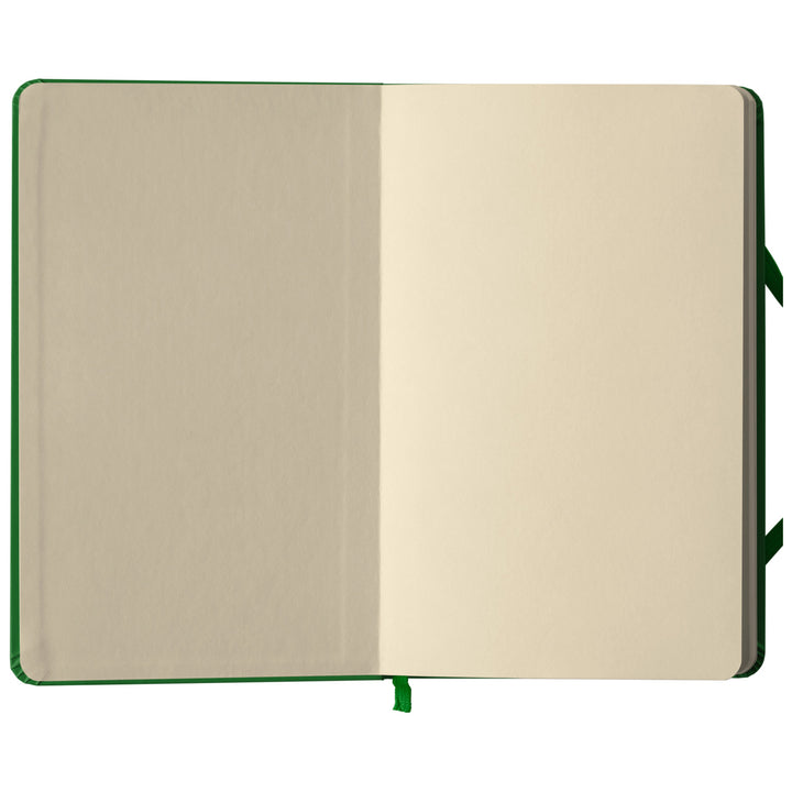 Taccuino Apriti con me dell'album Taccuini a tutti di Carpita A Tutti: copertina soft touch in 8 colori, con chiusura e segnalibro coordinati