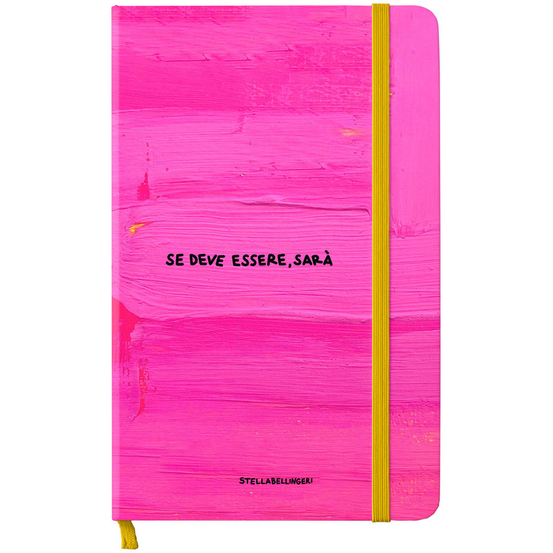 Taccuino Sarà dell'album Taccuini Art is terapy di Stella Bellingeri: copertina soft touch in 8 colori, con chiusura e segnalibro coordinati
