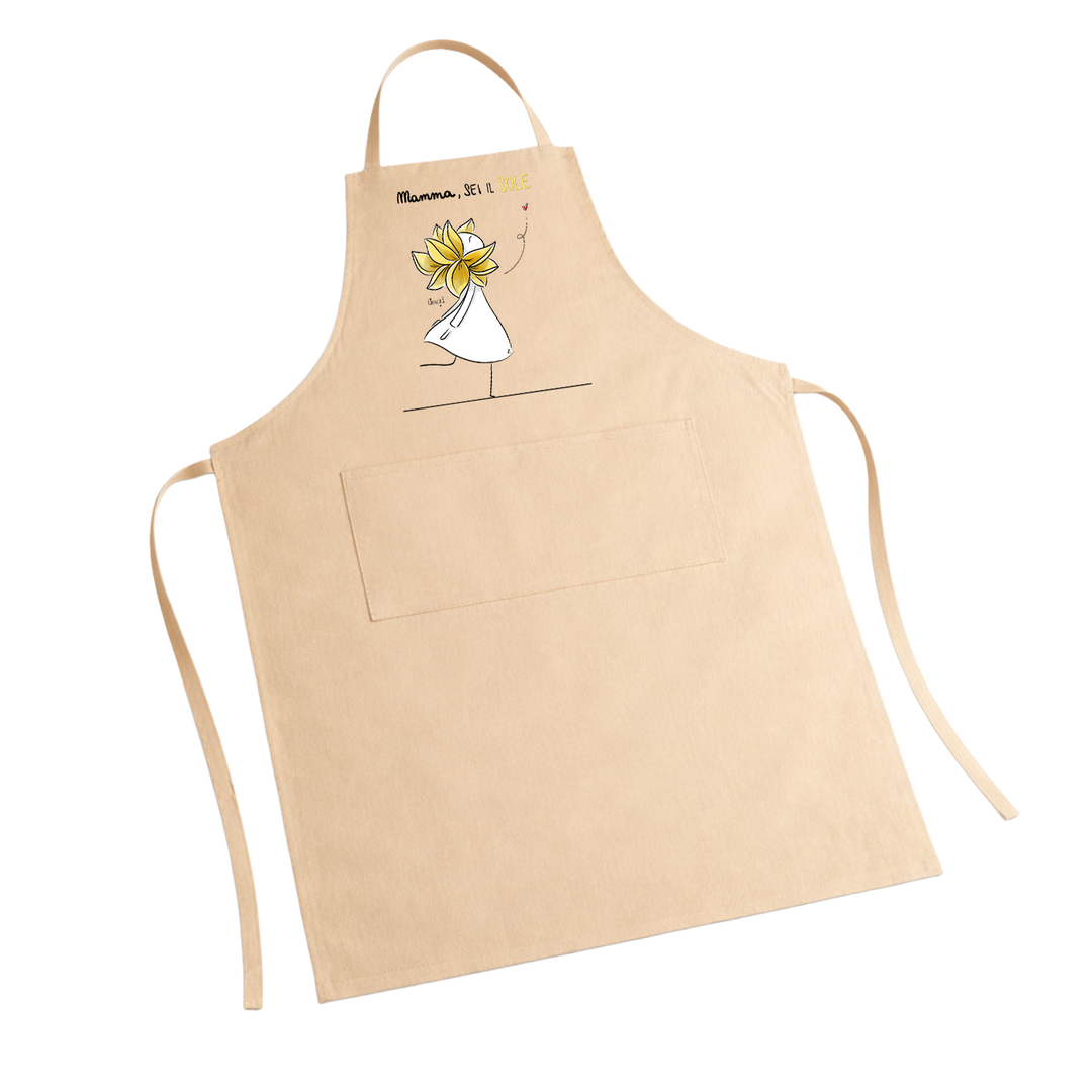 Grembiule “Mamma, Sei il Sole”  Design Cherry’s Idea Regalo
