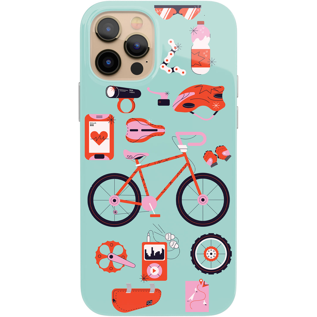 Cover Bicicletta pattern dell'album Biciclette di Ideandoo per iPhone, Samsung, Xiaomi e altri