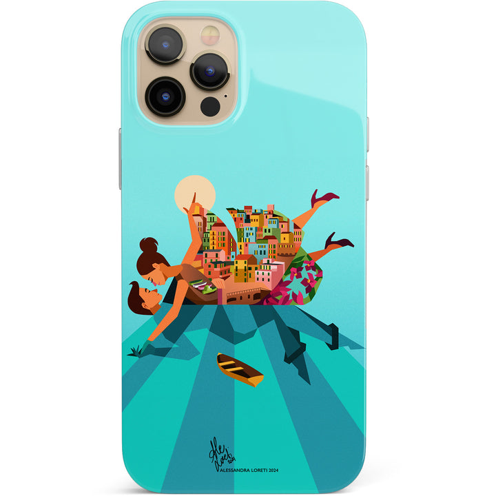 Cover Manarola dell'album Viaggi Illustrati di Alessandra Loreti per iPhone, Samsung, Xiaomi e altri