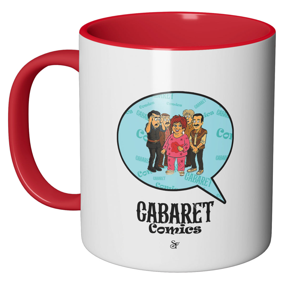 Tazza in ceramica Cabaret Comics - azzurro dell'album The Nightingale of Cavriago in comics - Tazze di SF Creator & Co perfetta idea regalo
