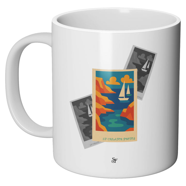 Tazza in ceramica Modern Sea in Winter dell'album Winter Fantasies From the World - Tazze di SF Creator perfetta idea regalo