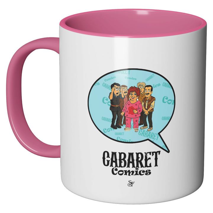 Tazza in ceramica Cabaret Comics - azzurro dell'album The Nightingale of Cavriago in comics - Tazze di SF Creator & Co perfetta idea regalo