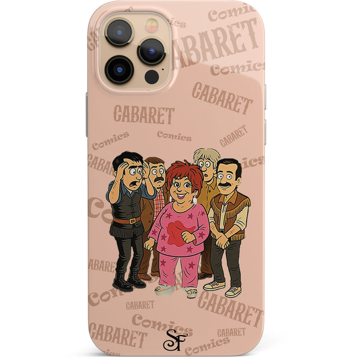 Cover Cabaret Comics - rosa dell'album The Nightingale of Cavriago in comics - cover di SF Creator & Co per iPhone, Samsung, Xiaomi e altri