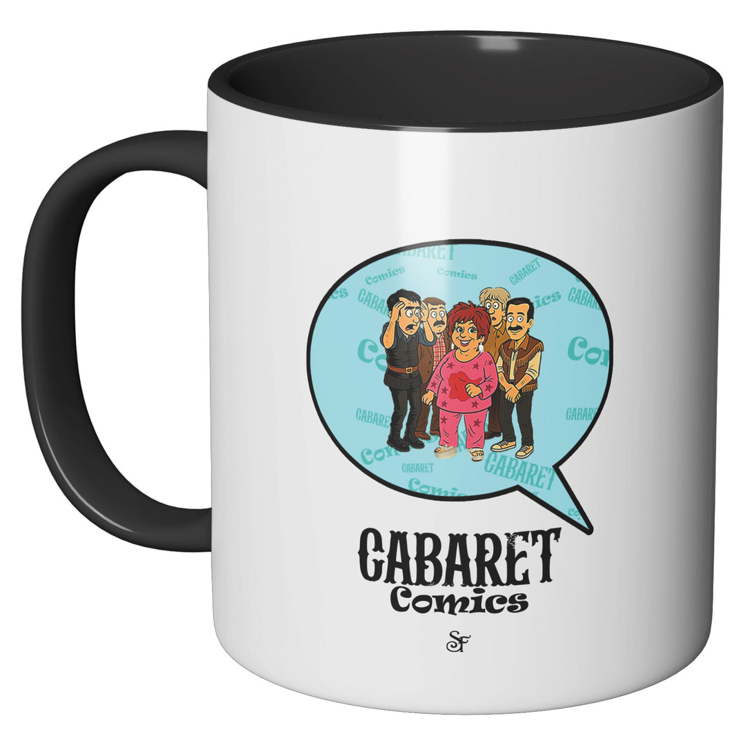Tazza in ceramica Cabaret Comics - azzurro dell'album The Nightingale of Cavriago in comics - Tazze di SF Creator & Co perfetta idea regalo