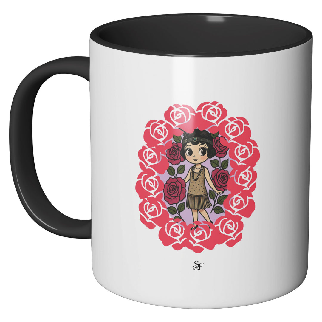 Tazza in ceramica Betty and Rose in Winter dell'album Winter Fantasies From the World - Tazze di SF Creator perfetta idea regalo