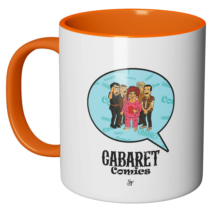 Tazza in ceramica Cabaret Comics - azzurro dell'album The Nightingale of Cavriago in comics - Tazze di SF Creator & Co perfetta idea regalo