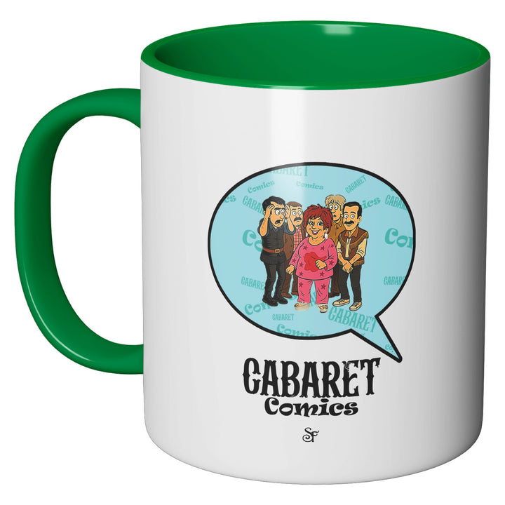 Tazza in ceramica Cabaret Comics - azzurro dell'album The Nightingale of Cavriago in comics - Tazze di SF Creator & Co perfetta idea regalo