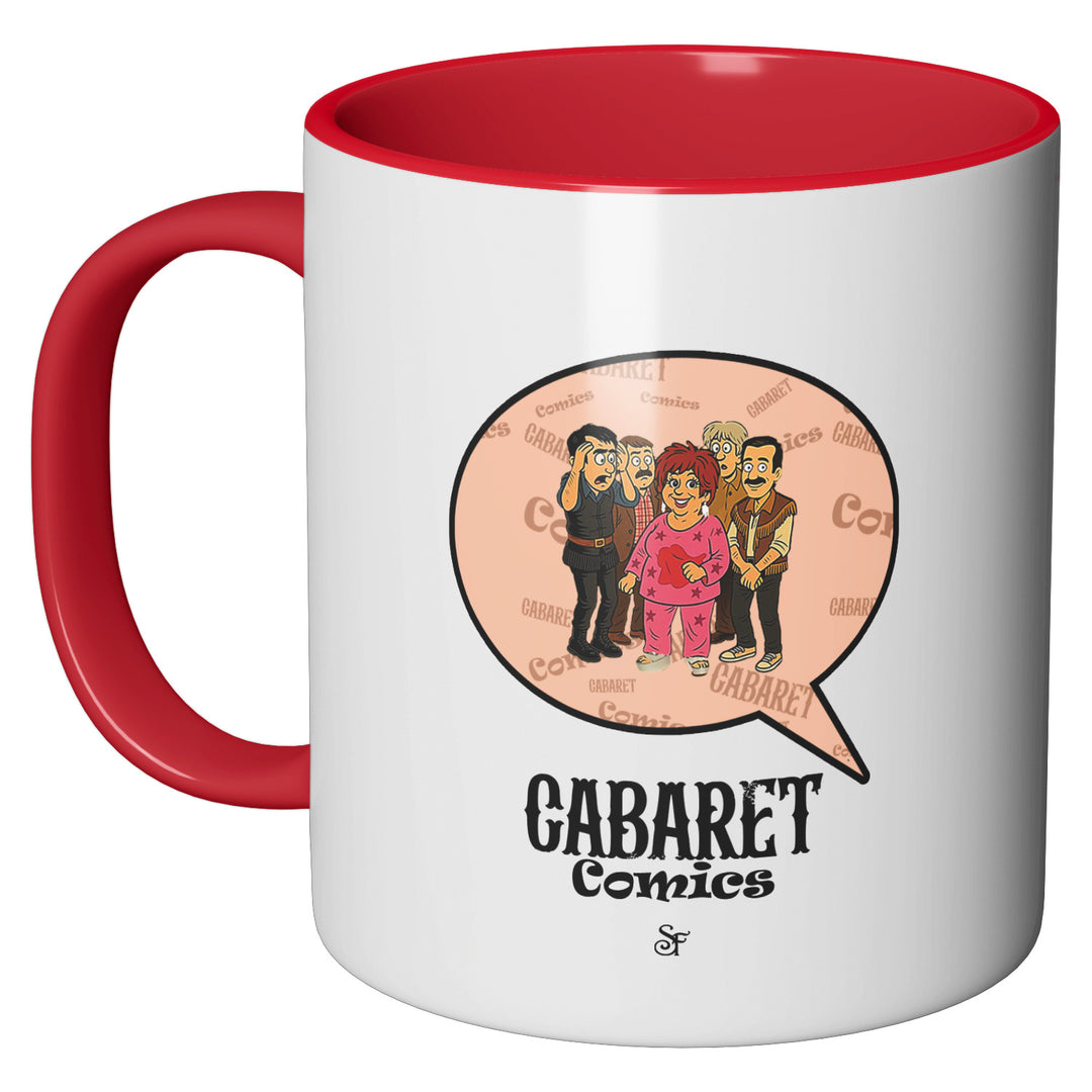 Tazza in ceramica Cabaret Comics - rosa dell'album The Nightingale of Cavriago in comics - Tazze di SF Creator & Co perfetta idea regalo