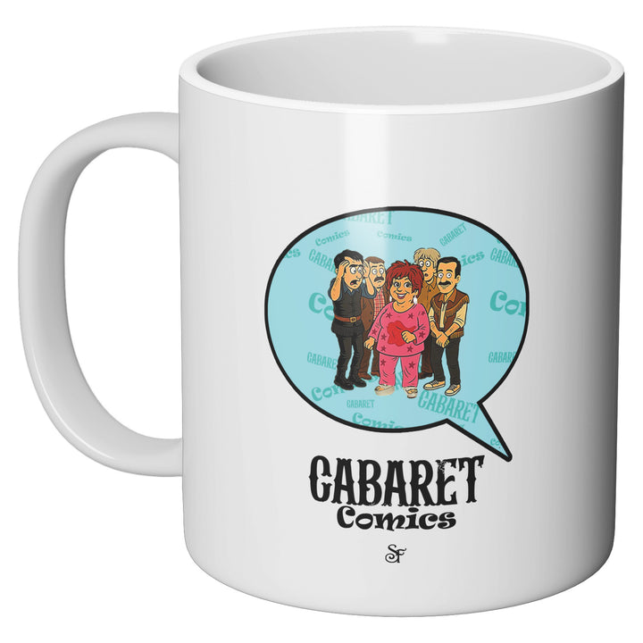 Tazza in ceramica Cabaret Comics - azzurro dell'album The Nightingale of Cavriago in comics - Tazze di SF Creator & Co perfetta idea regalo
