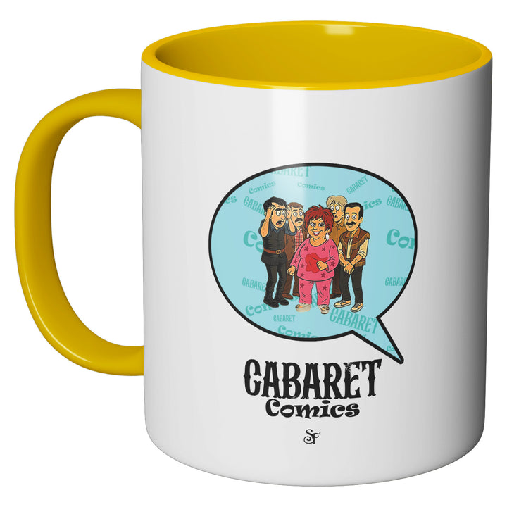 Tazza in ceramica Cabaret Comics - azzurro dell'album The Nightingale of Cavriago in comics - Tazze di SF Creator & Co perfetta idea regalo