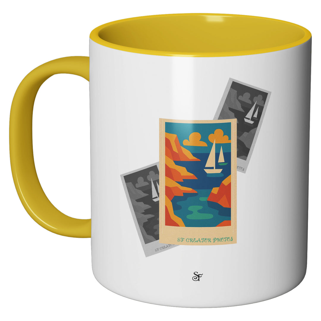 Tazza in ceramica Modern Sea in Winter dell'album Winter Fantasies From the World - Tazze di SF Creator perfetta idea regalo