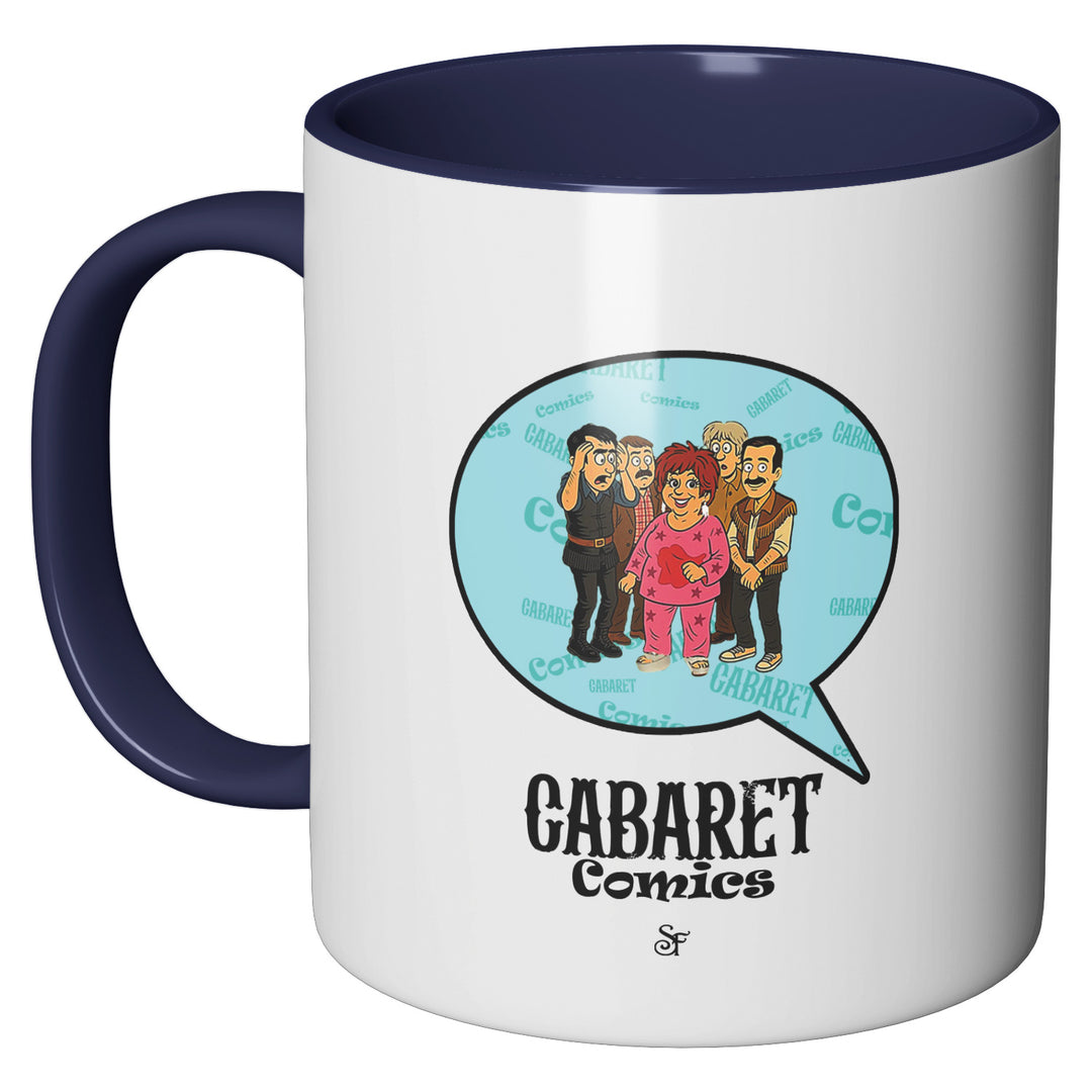 Tazza in ceramica Cabaret Comics - azzurro dell'album The Nightingale of Cavriago in comics - Tazze di SF Creator & Co perfetta idea regalo