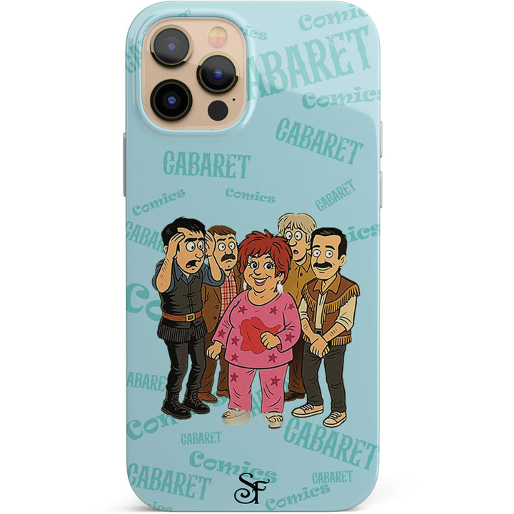 Cover Cabaret Comics - azzurro dell'album The Nightingale of Cavriago in comics - cover di SF Creator & Co per iPhone, Samsung, Xiaomi e altri