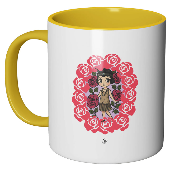 Tazza in ceramica Betty and Rose in Winter dell'album Winter Fantasies From the World - Tazze di SF Creator perfetta idea regalo