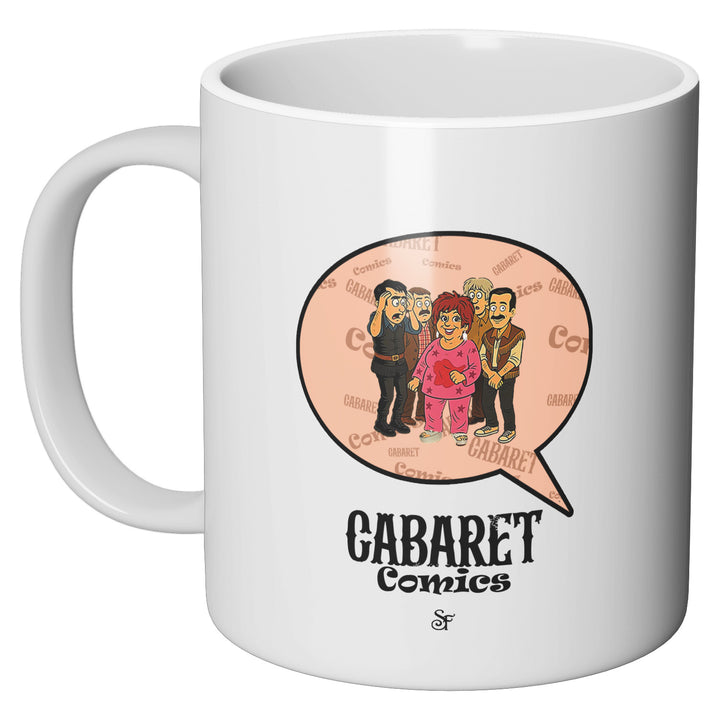 Tazza in ceramica Cabaret Comics - rosa dell'album The Nightingale of Cavriago in comics - Tazze di SF Creator & Co perfetta idea regalo