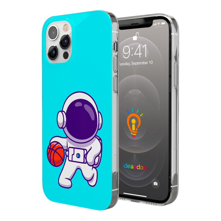 Cover Astronauta basketball player dell'album Astronauta carino di Ideandoo per iPhone, Samsung, Xiaomi e altri