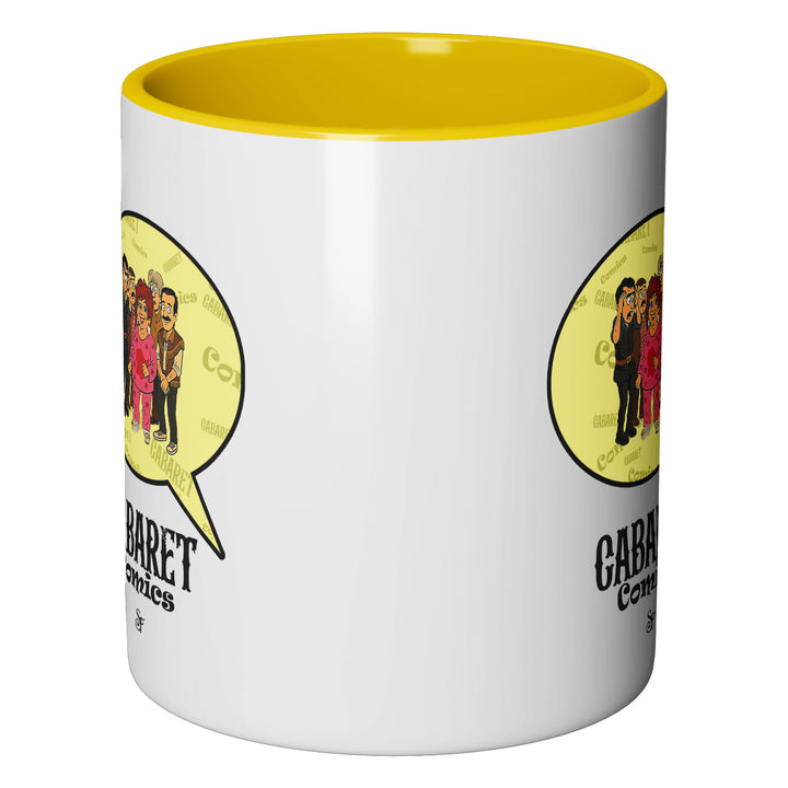 Tazza in ceramica Cabaret Comics - giallo dell'album The Nightingale of Cavriago in comics - Tazze di SF Creator & Co perfetta idea regalo