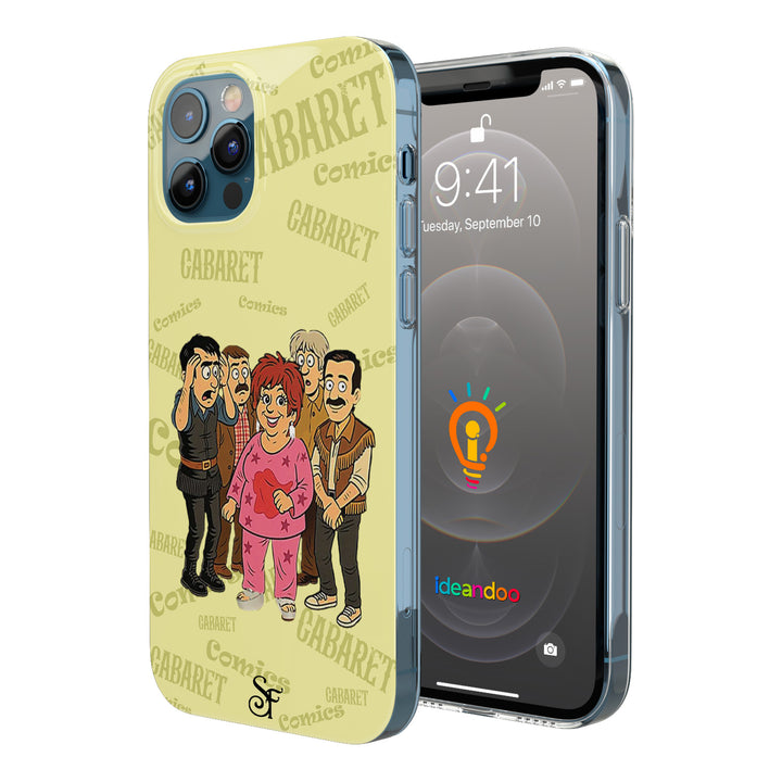 Cover Cabaret Comics - giallo dell'album The Nightingale of Cavriago in comics - cover di SF Creator & Co per iPhone, Samsung, Xiaomi e altri