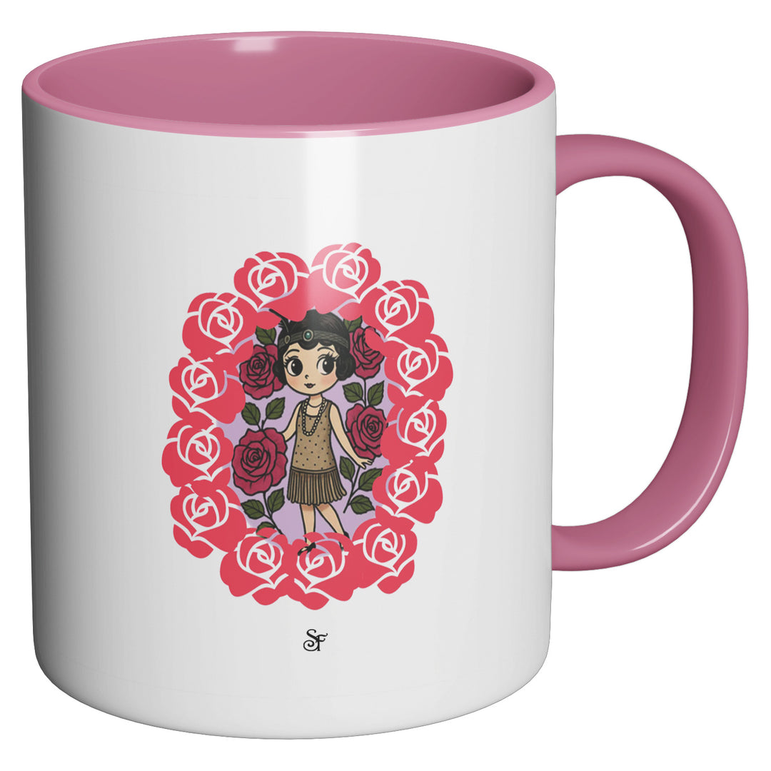 Tazza in ceramica Betty and Rose in Winter dell'album Winter Fantasies From the World - Tazze di SF Creator perfetta idea regalo