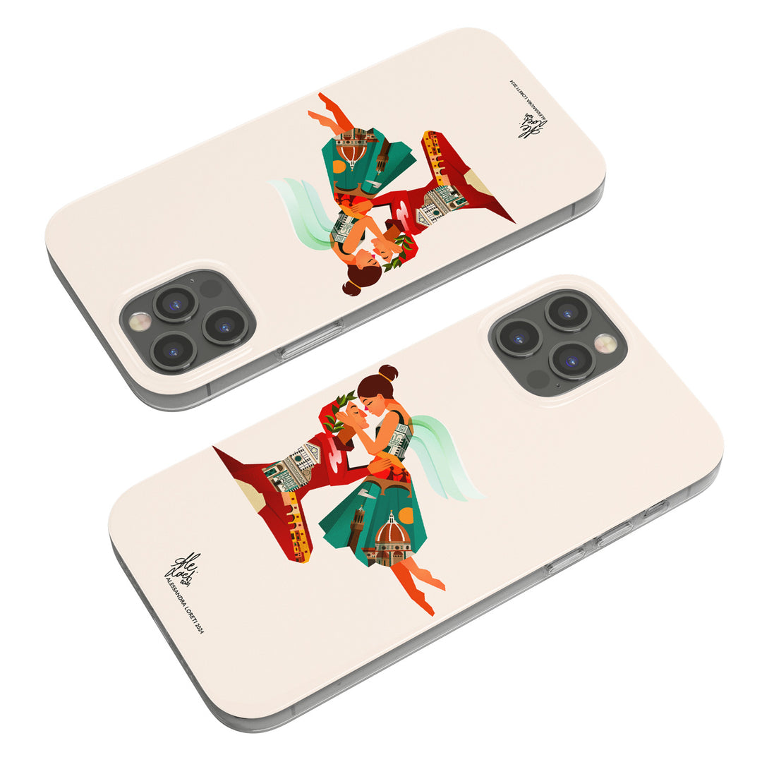 Cover Firenze dell'album Viaggi Illustrati di Alessandra Loreti per iPhone, Samsung, Xiaomi e altri