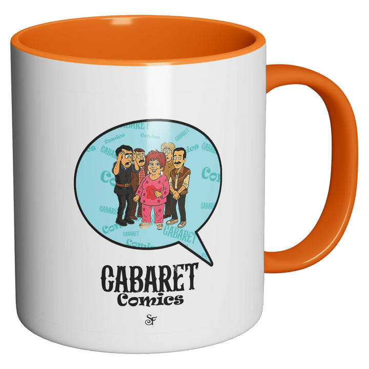 Tazza in ceramica Cabaret Comics - azzurro dell'album The Nightingale of Cavriago in comics - Tazze di SF Creator & Co perfetta idea regalo