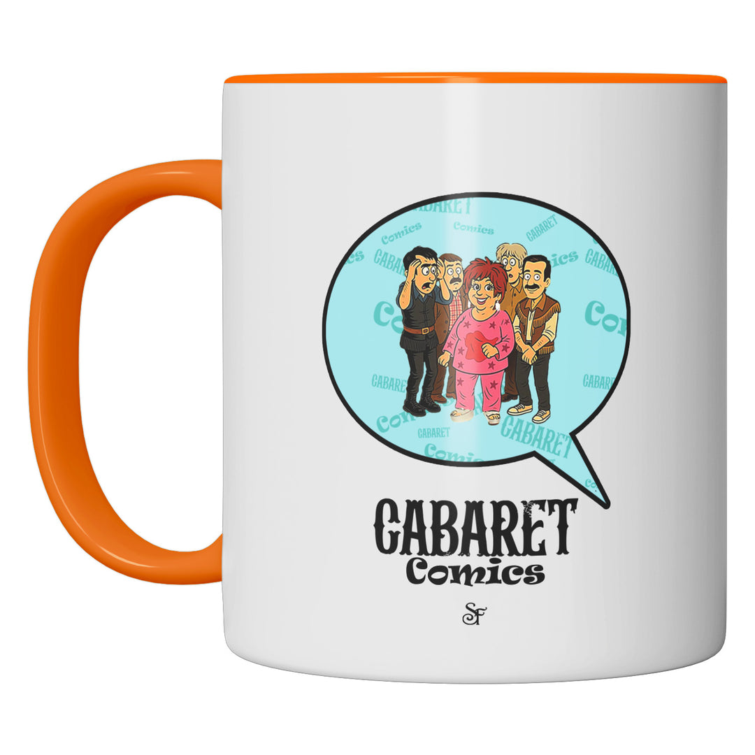 Tazza in ceramica Cabaret Comics - azzurro dell'album The Nightingale of Cavriago in comics - Tazze di SF Creator & Co perfetta idea regalo