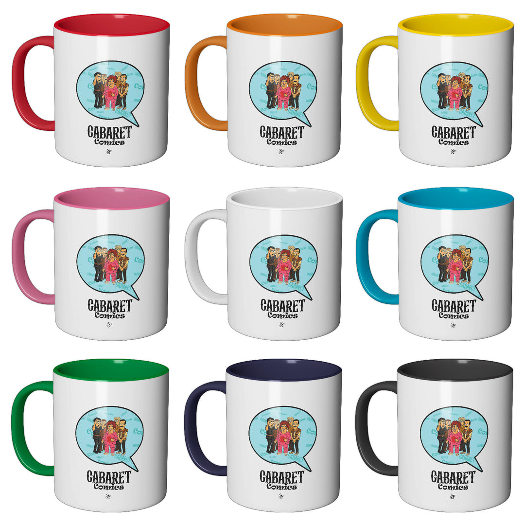 Tazza in ceramica Cabaret Comics - azzurro dell'album The Nightingale of Cavriago in comics - Tazze di SF Creator & Co perfetta idea regalo