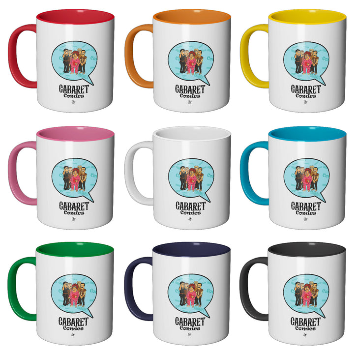 Tazza in ceramica Cabaret Comics - azzurro dell'album The Nightingale of Cavriago in comics - Tazze di SF Creator & Co perfetta idea regalo