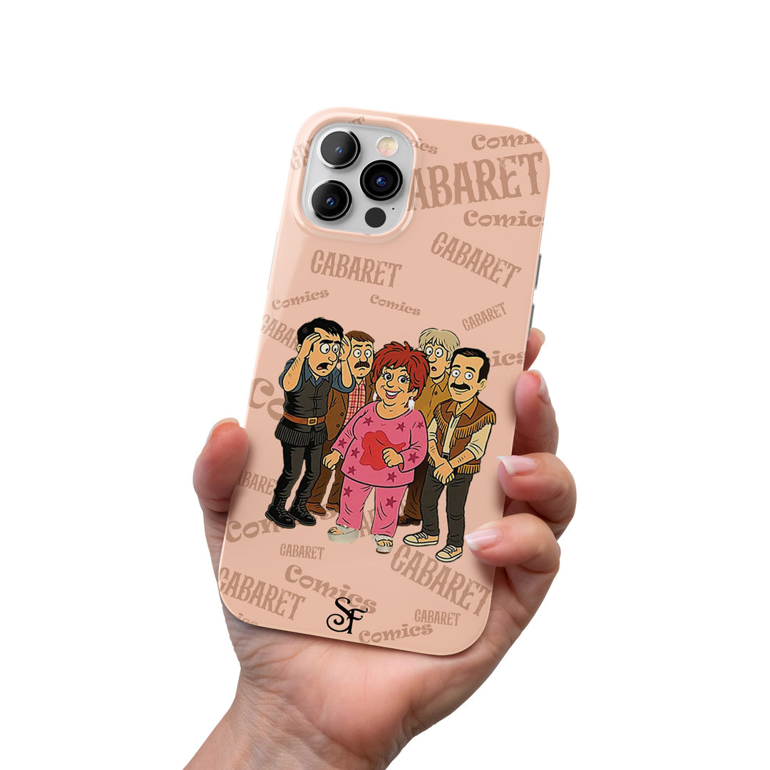 Cover Cabaret Comics - rosa dell'album The Nightingale of Cavriago in comics - cover di SF Creator & Co per iPhone, Samsung, Xiaomi e altri