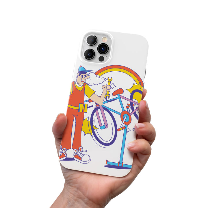 Cover Meccanico di bici dell'album Biciclette di Ideandoo per iPhone, Samsung, Xiaomi e altri