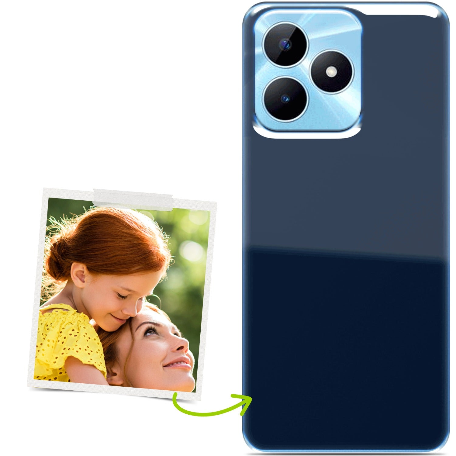 Custodia Personalizzata ZYLLER Per Realme GT2 | Cover A Libro In Pelle PU Premium Con Porta Tessere E Supporto | Stampa La Tua Foto O Scritta