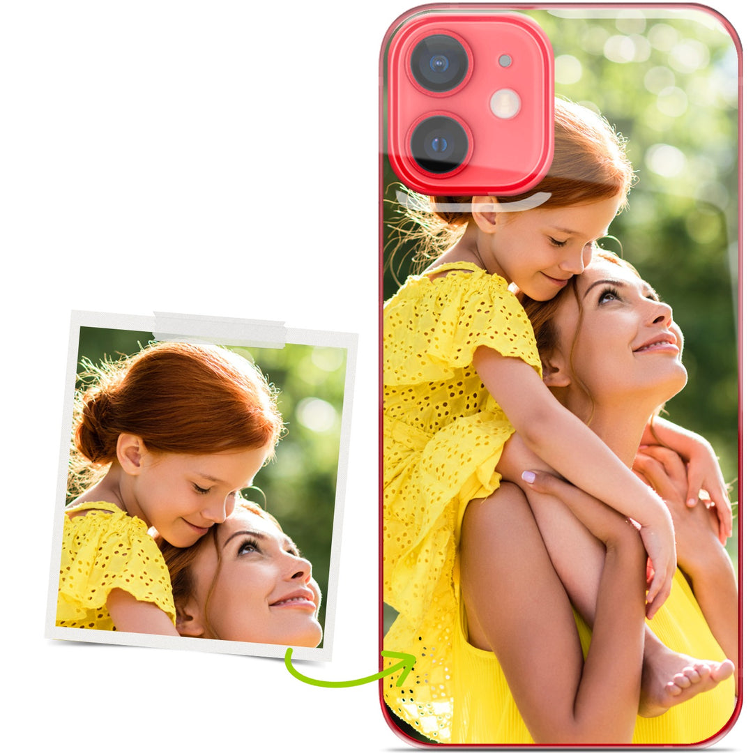 TULLUN Custodia personalizzata per iPhone 12 Mini, in morbido gel trasparente, cover personalizzata con foto appuntata con foto con il tuo stile immagine design - Pin TULLUN Custodia personalizzata per iPhone 12 Mini, in morbido gel trasparente, cover personalizzata con foto appuntata con foto con il tuo stile immagine design - Pin