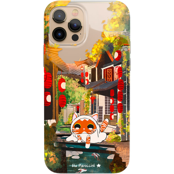 Cover Cat in Japan dell'album Ghost Cats di Blu Pieraccioli per iPhone, Samsung, Xiaomi e altri