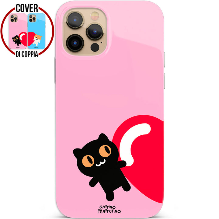 Cover mezzo gattino nero dell'album Gattino Innamoratino di Gattino Mattutino per iPhone, Samsung, Xiaomi e altri