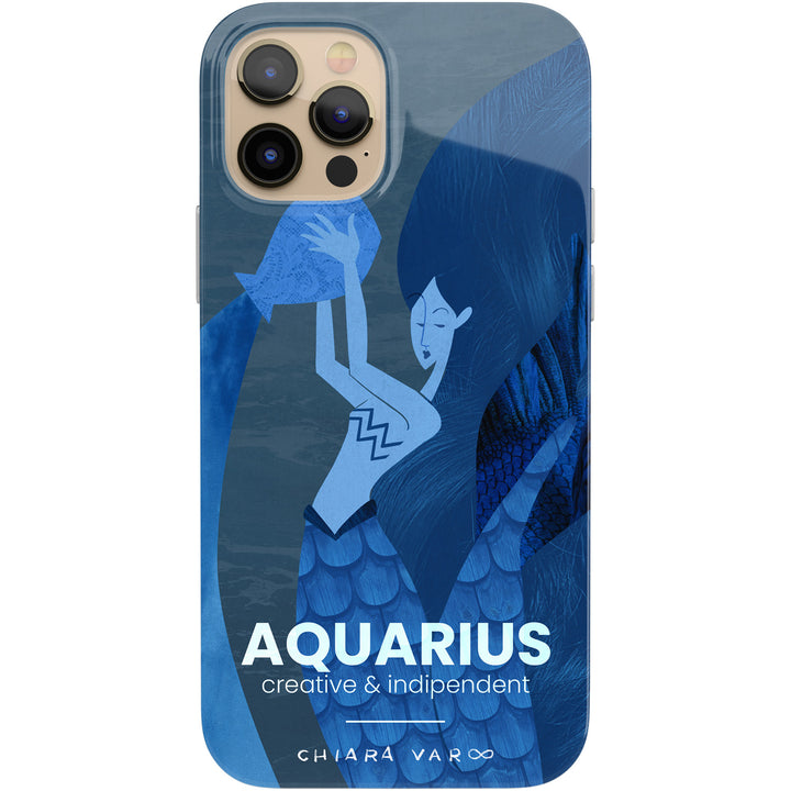 Cover Aquarius dell'album Sogni a colori di Chiara Varotto Illustrations per iPhone, Samsung, Xiaomi e altri