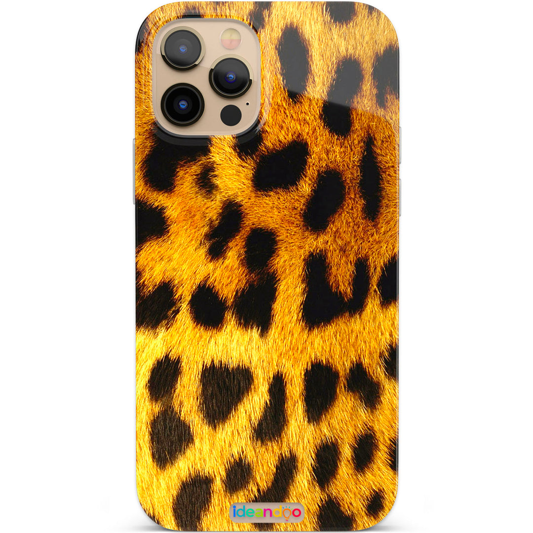Cover Leopardata - foto con effetto rilievo dell'album Animali di Ideandoo per iPhone, Samsung, Xiaomi e altri