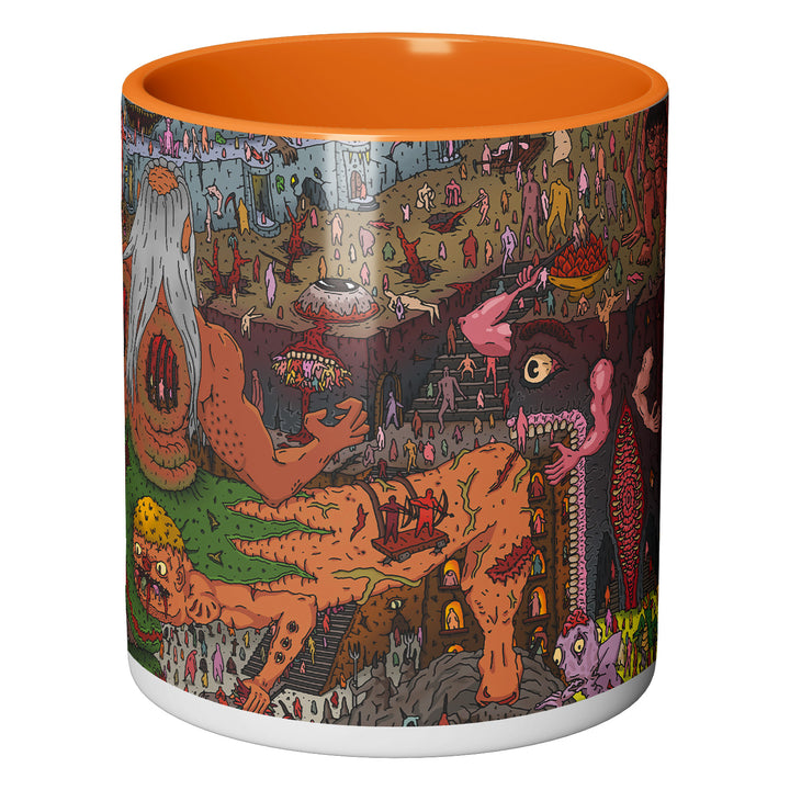 Tazza in ceramica Inferno quarto dell'album Chaotic mug di Daniele Pierantozzi perfetta idea regalo