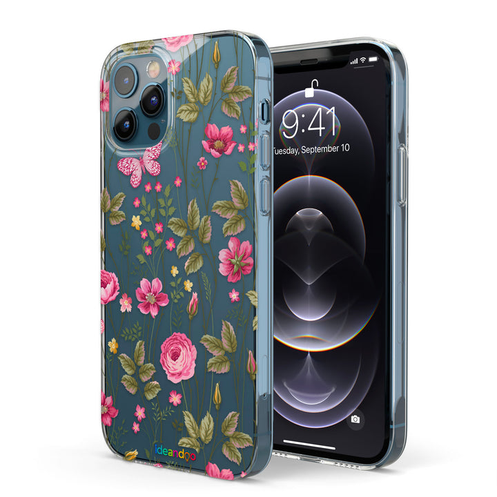 Cover Rose e farfalle dell'album Fiori di Ideandoo per iPhone, Samsung, Xiaomi e altri