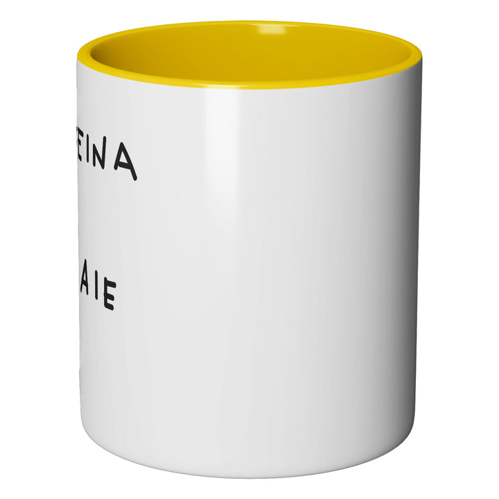 Tazza in ceramica Caffeina e occhiaie dell'album Linea tazze di Linea Daria perfetta idea regalo