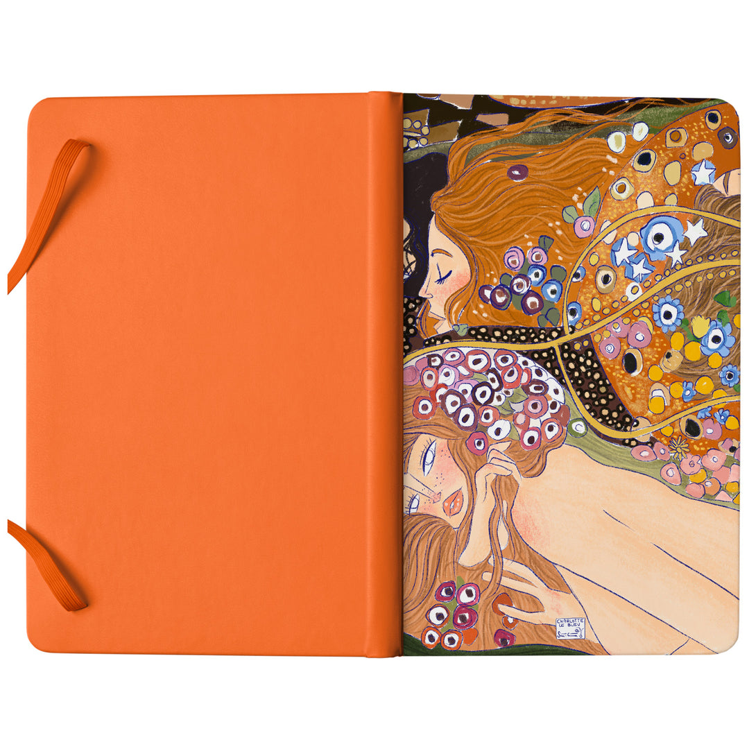 Taccuino Bisce dell'album Thinker su carta di Charlotte Le Bleu: copertina soft touch in 8 colori, con chiusura e segnalibro coordinati