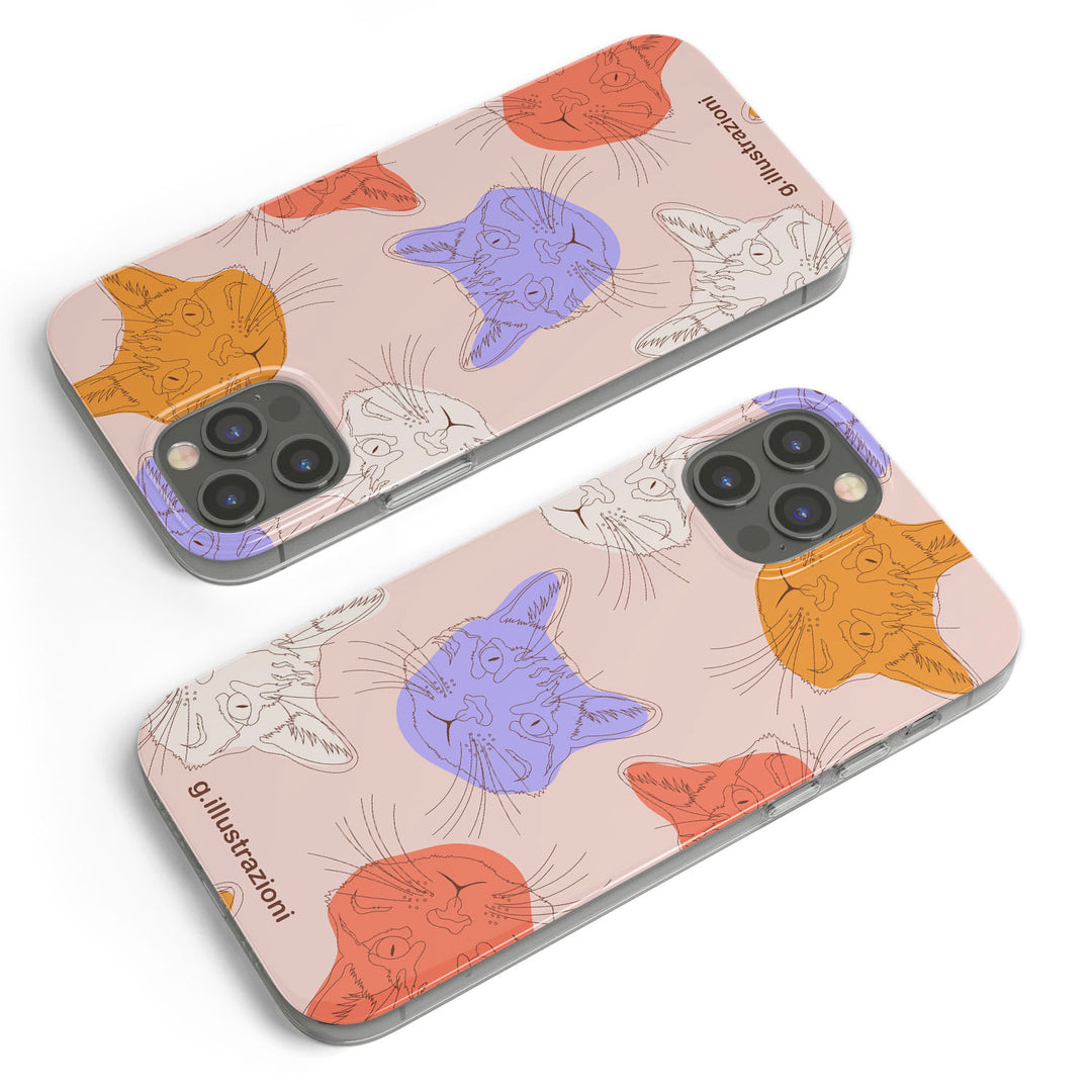 Cover Gatti dell'album Colourful Pet di G.Illustrazioni per iPhone, Samsung, Xiaomi e altri