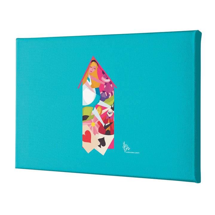 Quadro su tela Alice dell'album Colori in movimento di Alessandra Loreti stampa su tela di alta qualità per arredamento casa o ufficio